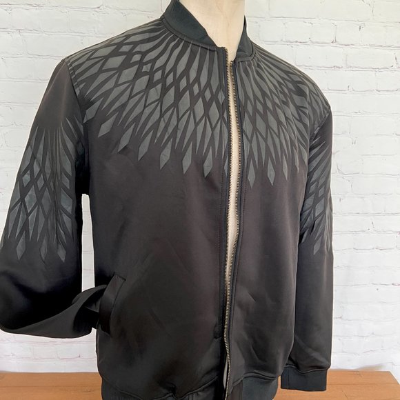 NWT Mens Black Jacket - Zip Up - Size XL - Picture 1 of 10